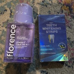 Florence Spotlight Toner and WavingPalms Whitening Strips